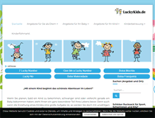 Tablet Screenshot of luckykids.de