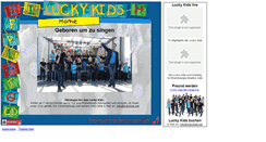 Desktop Screenshot of luckykids.net