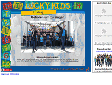 Tablet Screenshot of luckykids.net